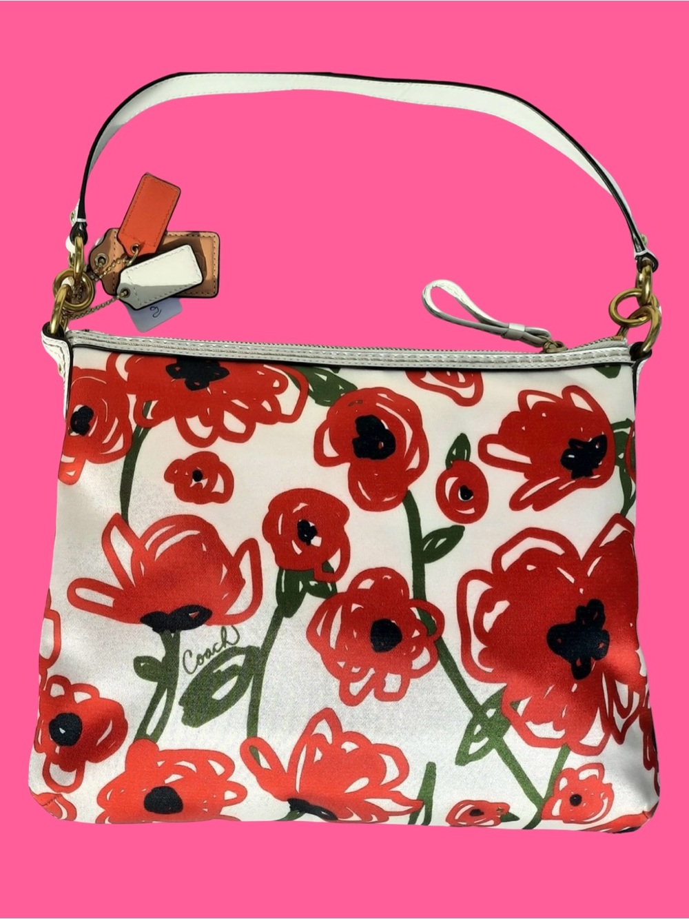 COACH Poppy Floral Crossbody Bag - Picture 4 of 13